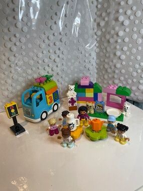 Lego Duplo truck and tea party set